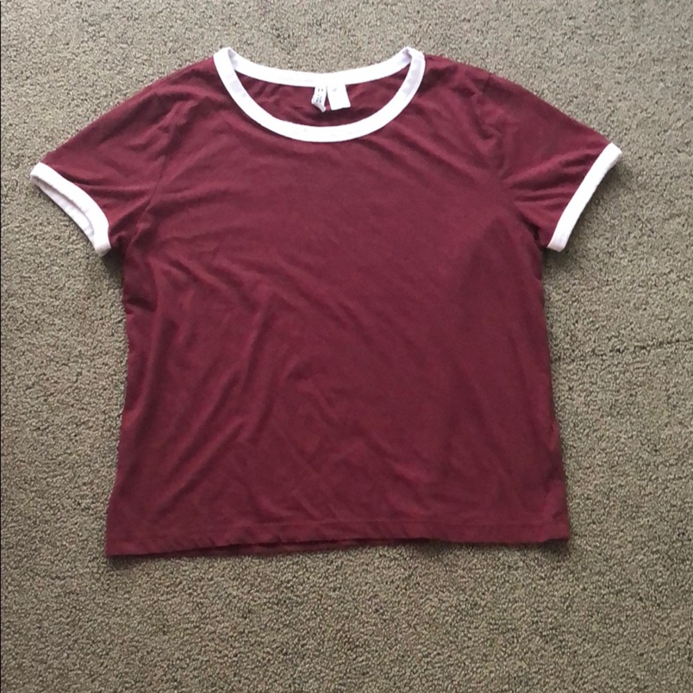 Burgundy T shirt